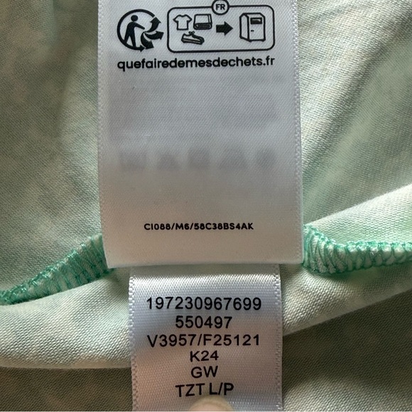 Lands' End Women’s Green Floral Midi wrap Dress Cool short sleeves Boho L/P - Picture 12 of 12